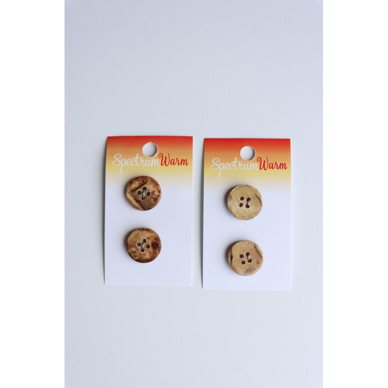 3/4 Natural Wood Buttons | LaMode
