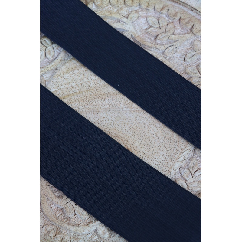 Black Knit Waistband Elastic