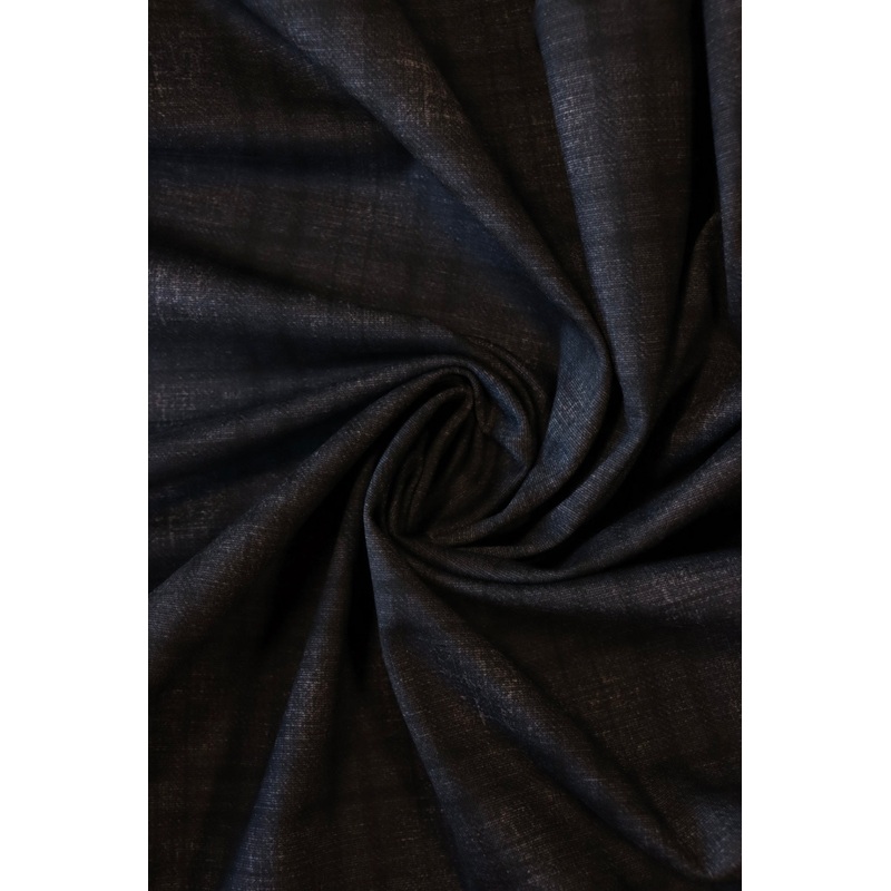 Black Distressed Plaid Premium Ponte Print