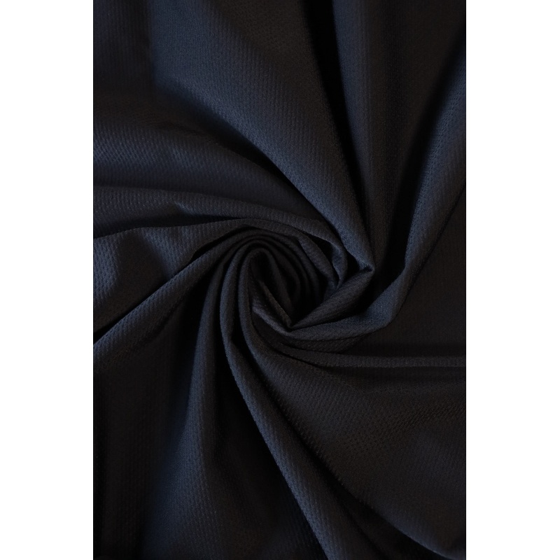 Black Italian Textured Nylon Spandex | Designer Deadstock