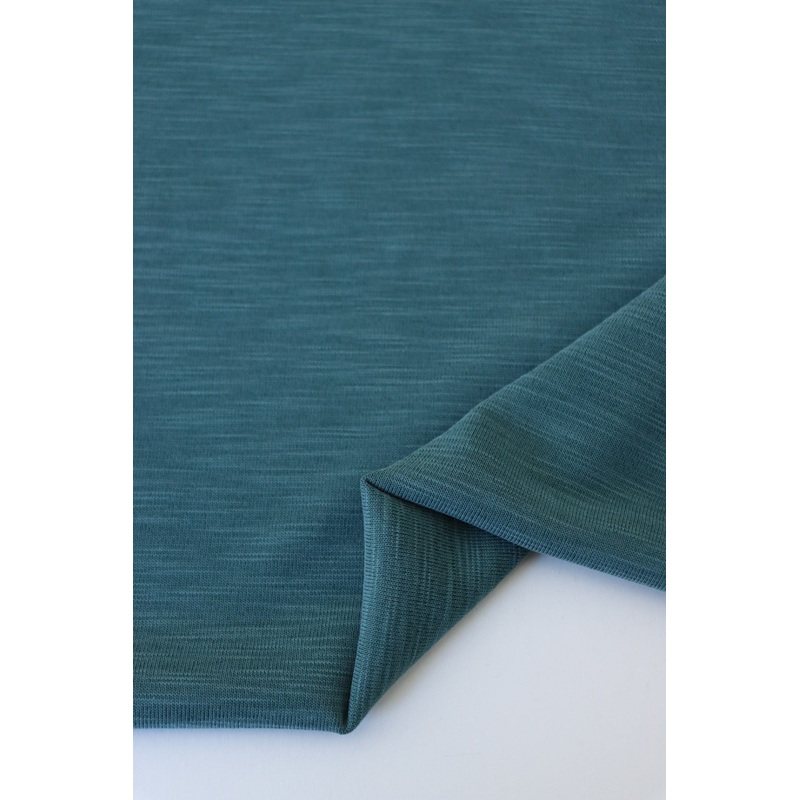 Blue Jade Cupro Slub Jersey