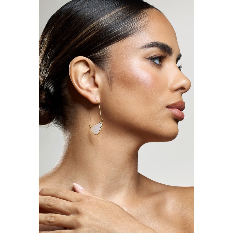Hettie | Clear Crystal Statement Earrings