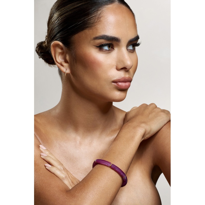 Zana | Purple Resin Bracelet