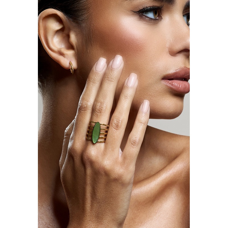 Hydra | Green Stacked Statement Ring
